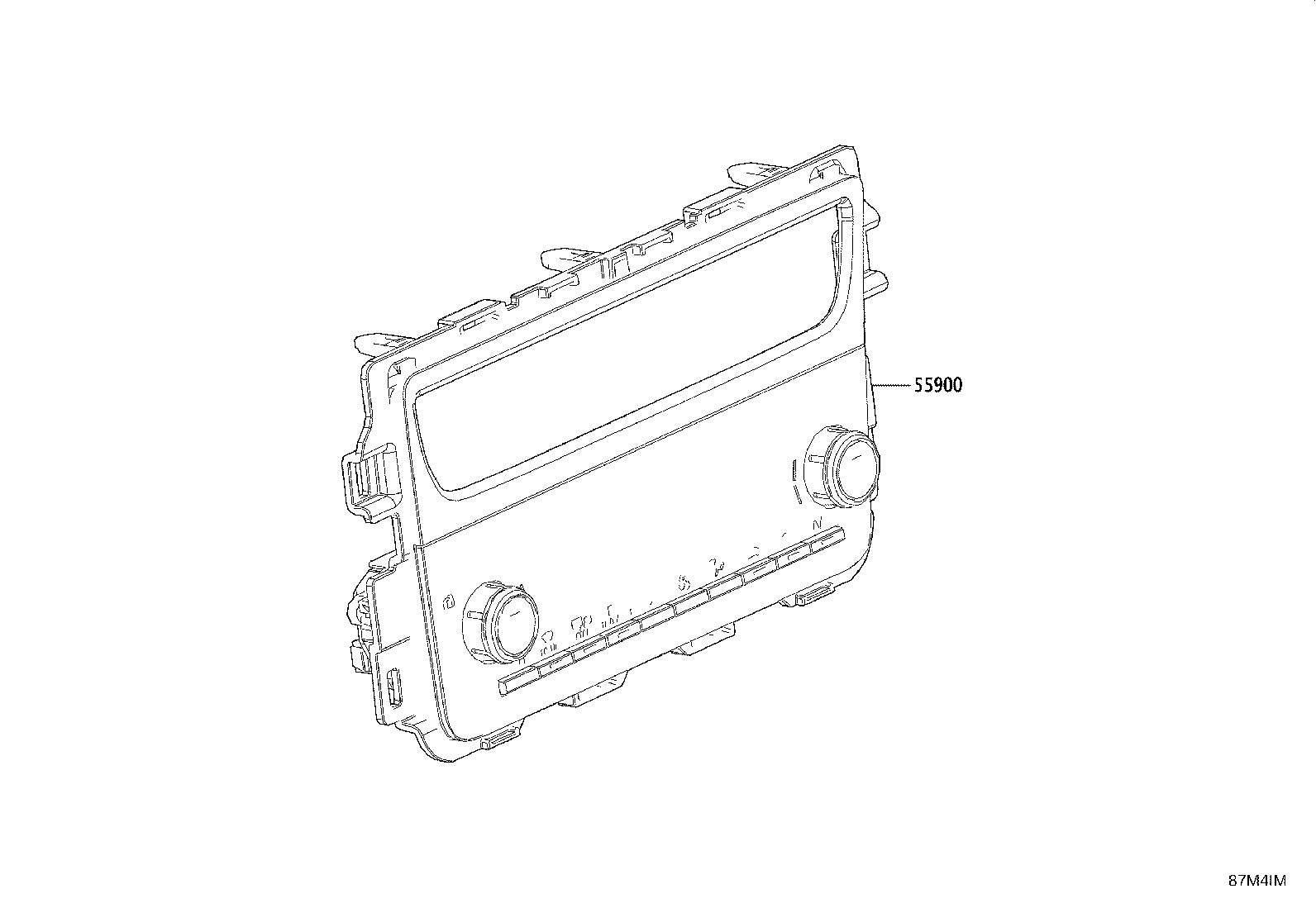 55900-52D71 CONTROL ASSY, AIR CONDITIONER product image