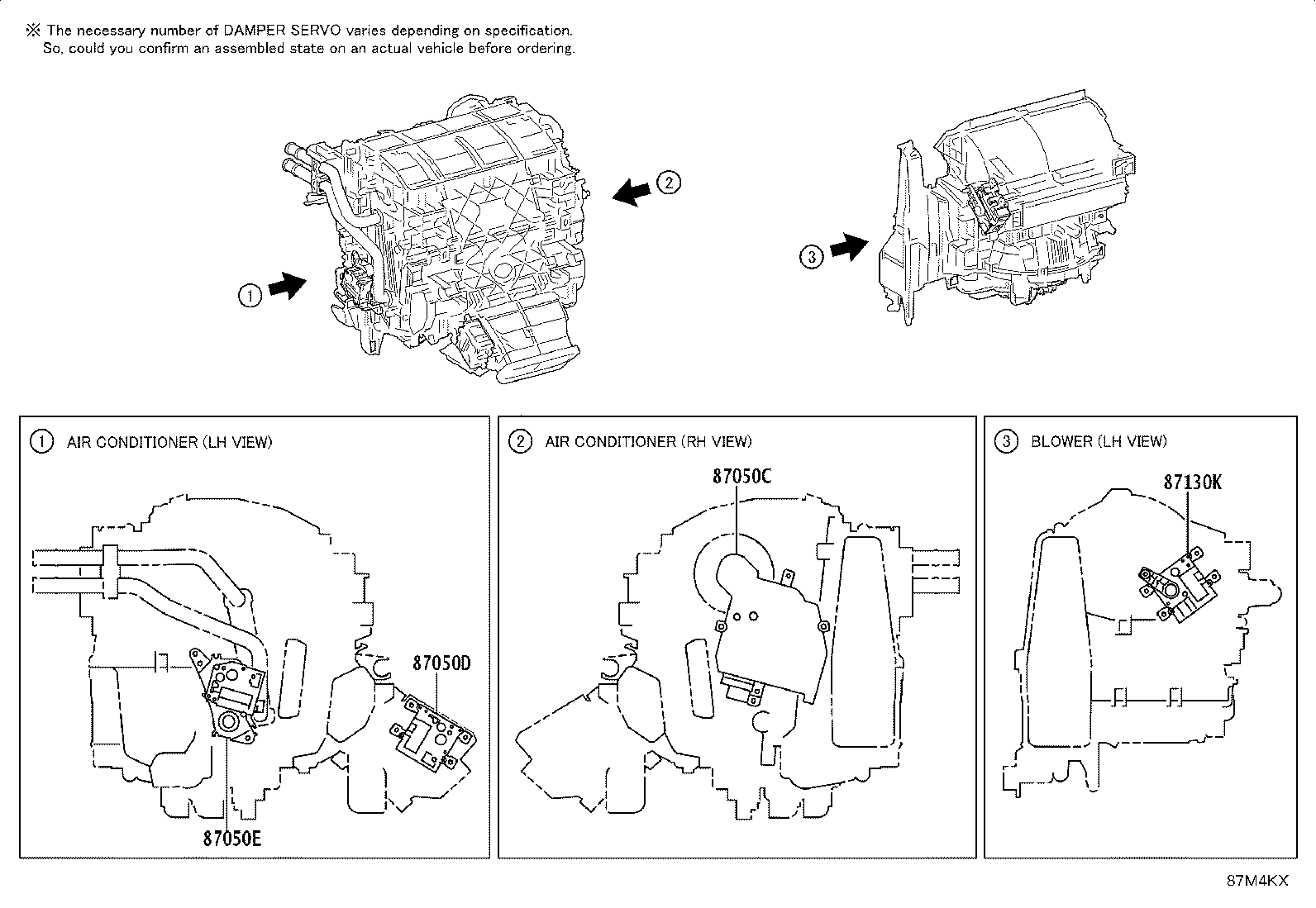87103-52290 MOTOR SUB-ASSY, BLOWER W/FAN product image