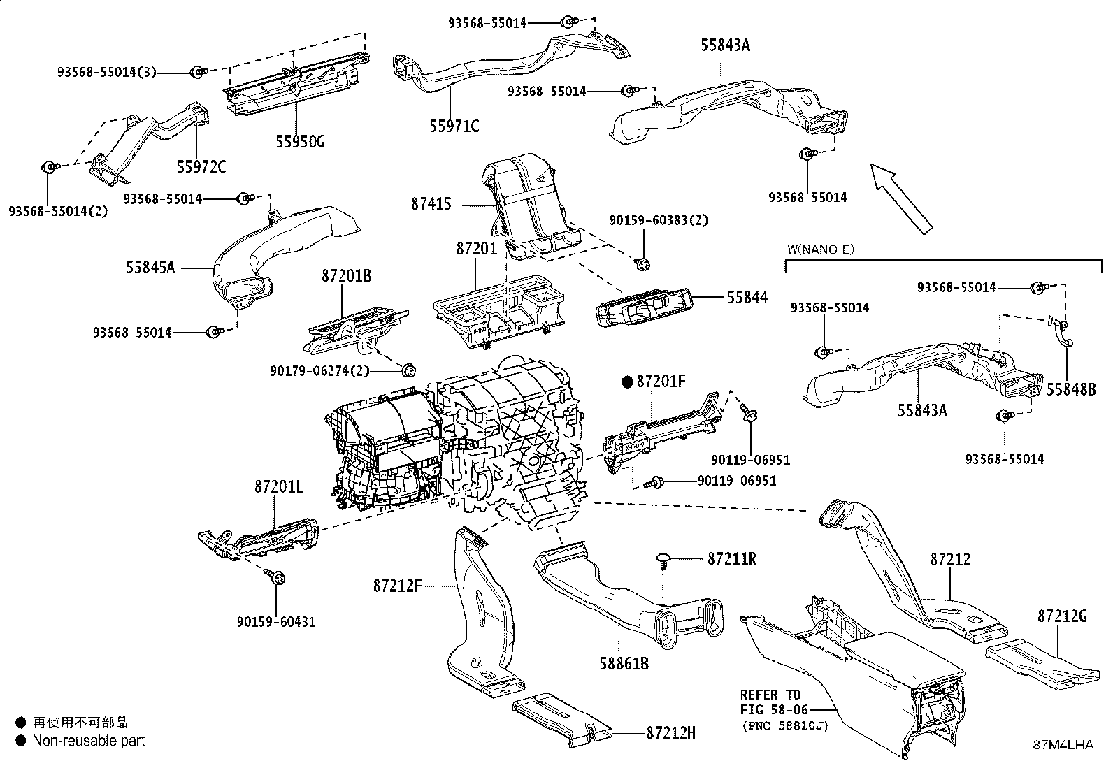 55848-33150 DUCT, HEATER TO REGISTER, NO.6 product image