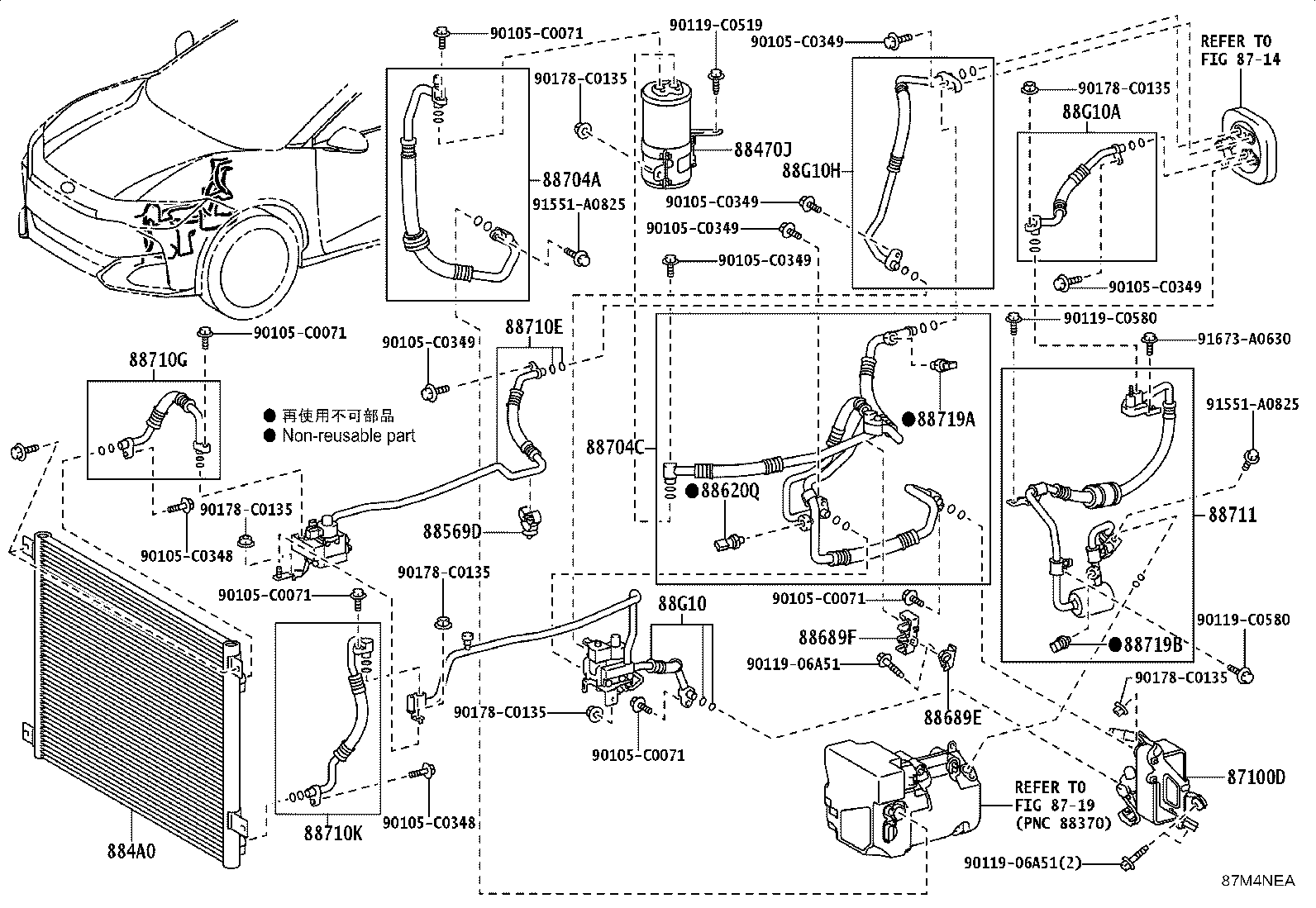 88719-03030 SENSOR, AIRCONDITIONER PRESSURE product image