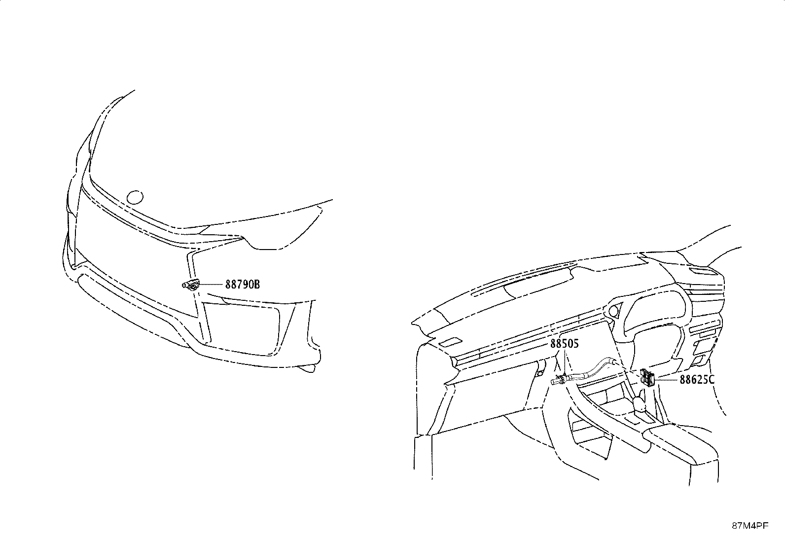 87213-52140 DUCT, AIR, REAR NO.2 product image