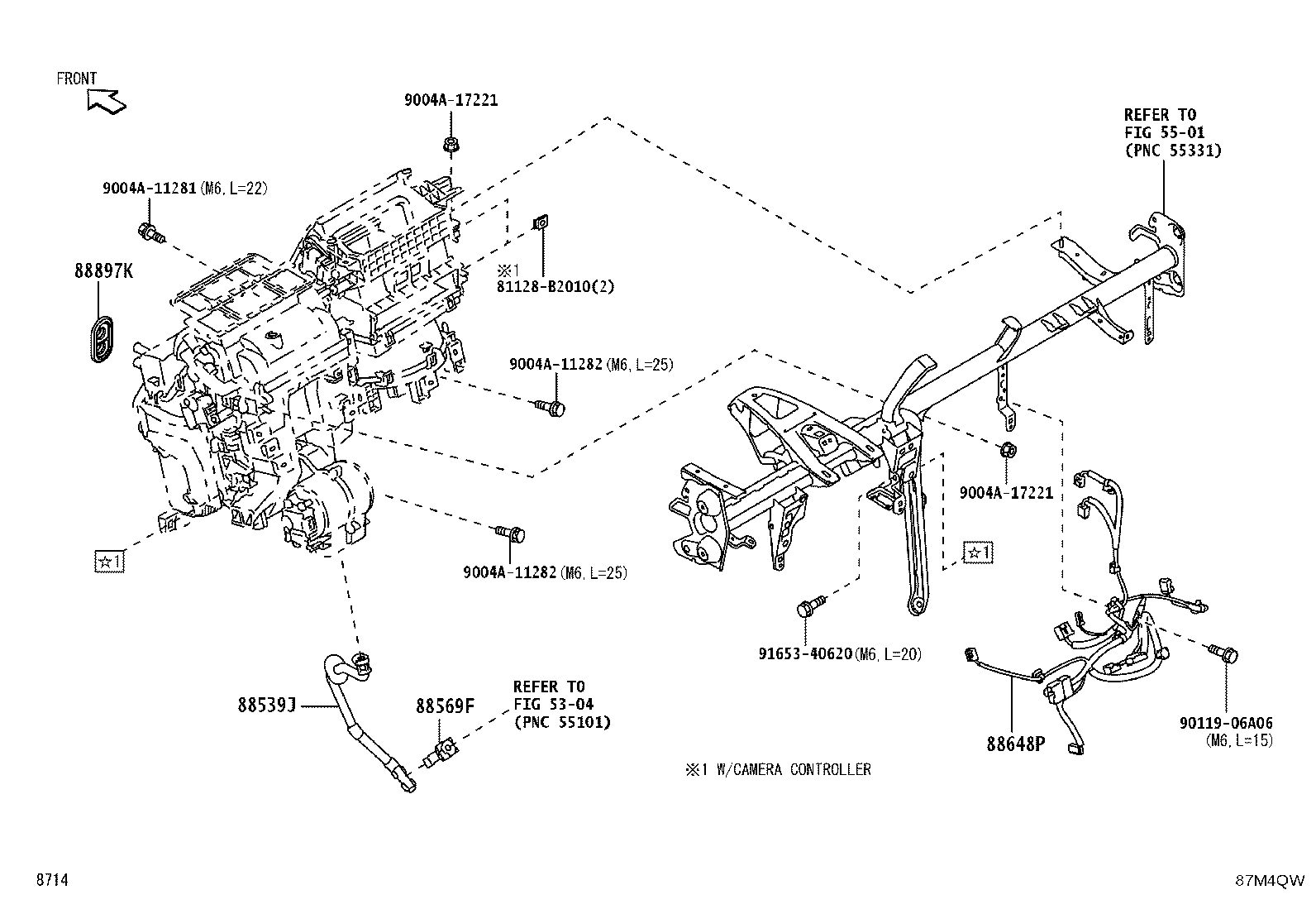 87010-BZ640 UNIT ASSY, AIR CONDITIONER product image