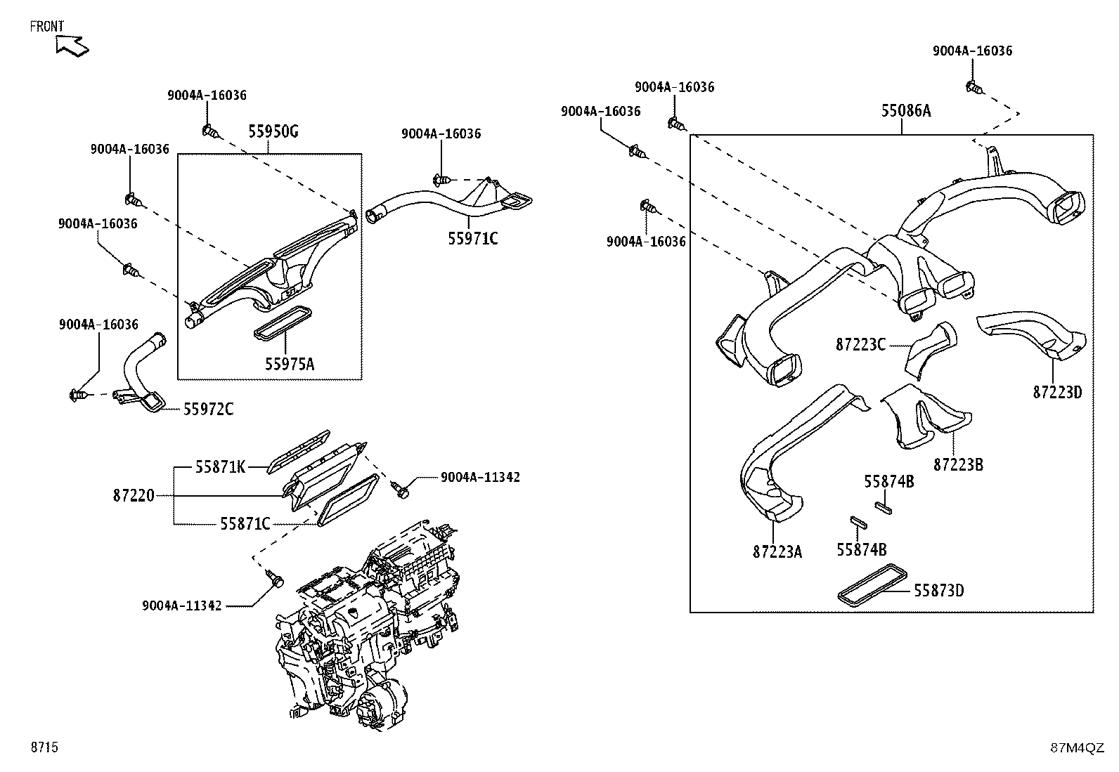 55873-BZ200 SEAL, AIR DUCT product image