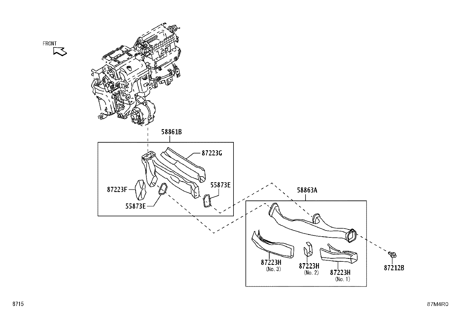 55873-BZ200 SEAL, AIR DUCT product image