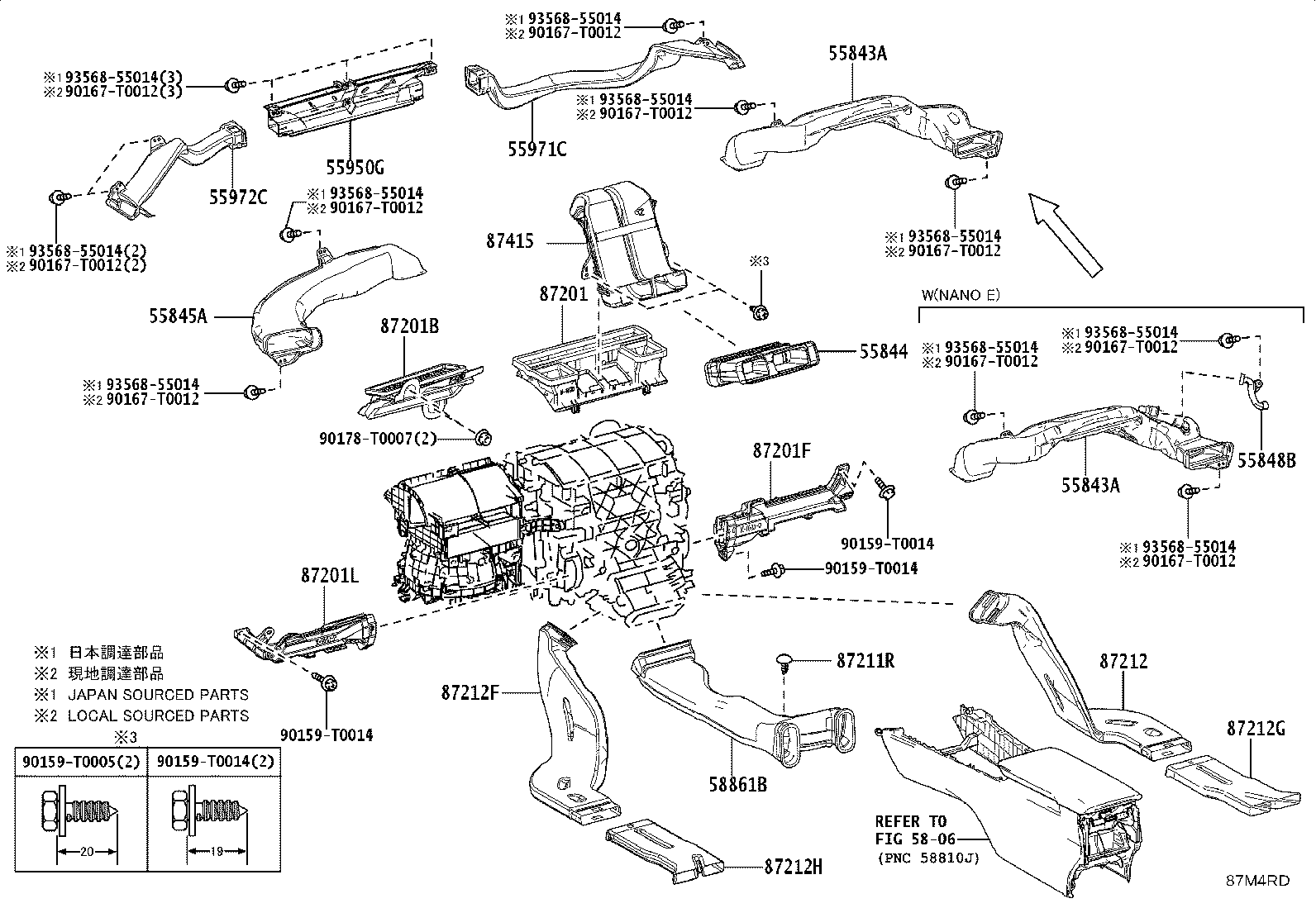 55848-06120 DUCT, HEATER TO REGISTER, NO.6 product image