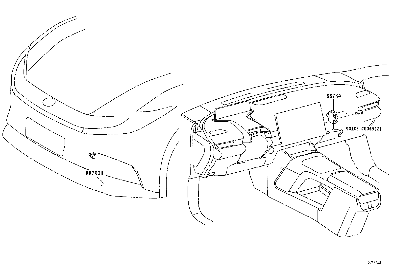 55084-03030 DUCT SUB-ASSY, HEATER TO REGISTER, NO.1 product image