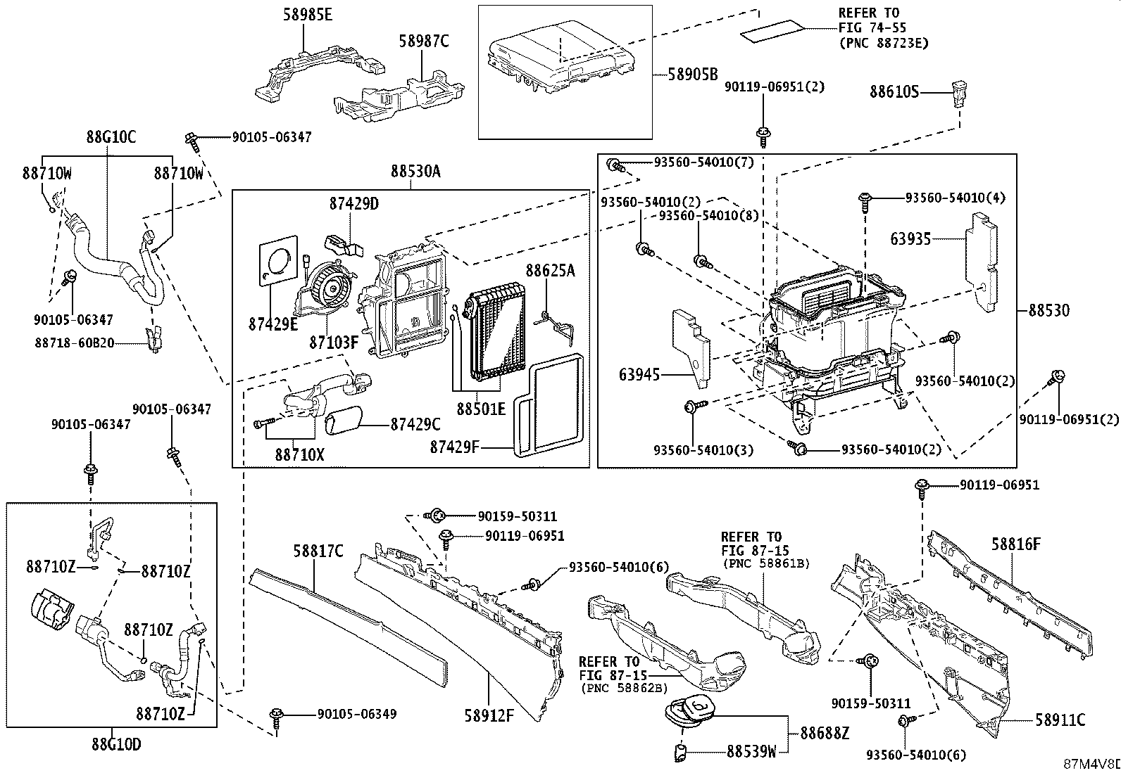 58905-60740-D4 DOOR SUB-ASSY, CONSOLE COMPARTMENT(FOR COOL BOX) product image