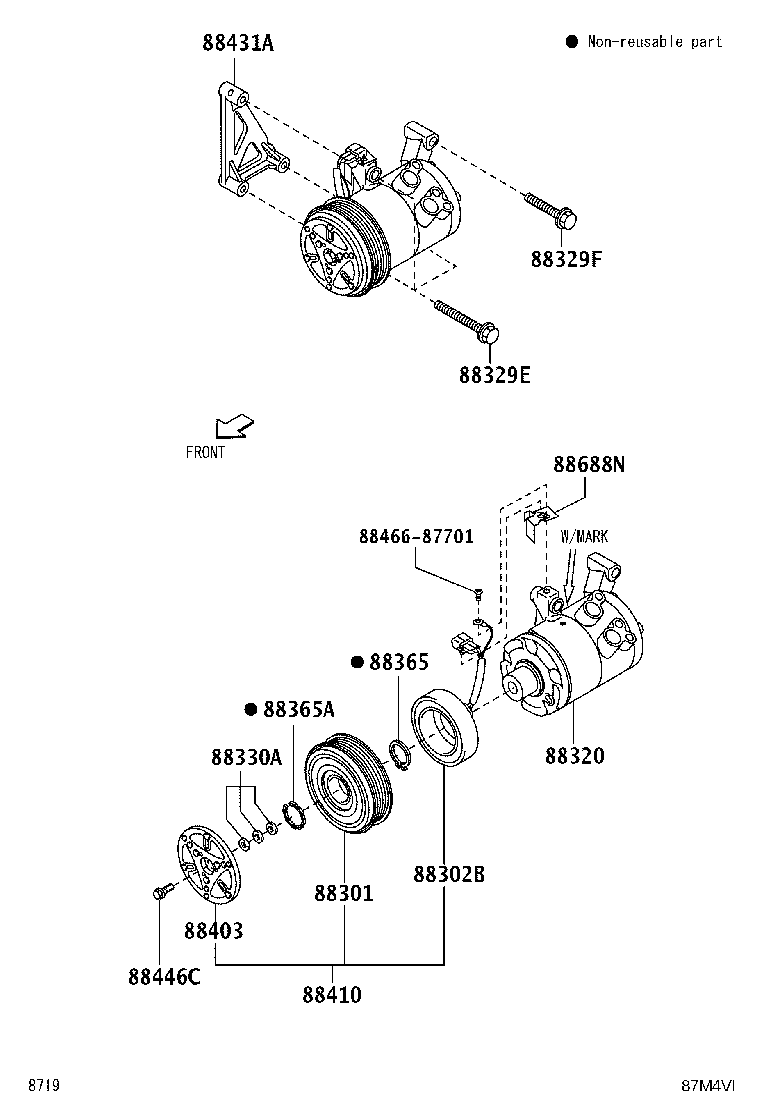 9004A-11052 BOLT, COMPRESSOR, NO.1 product image