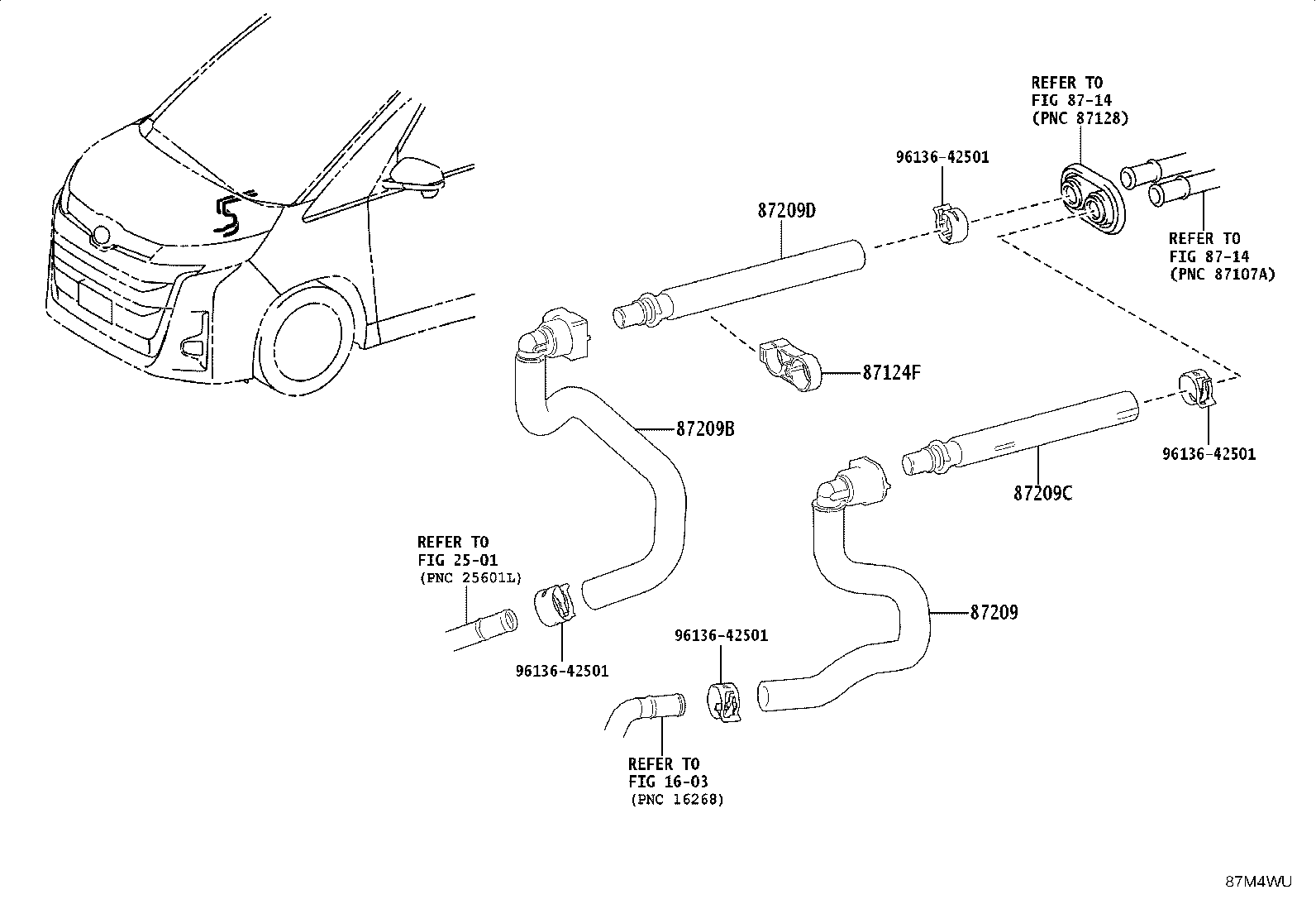 87245-V1010 HOSE, HEATER WATER, INLET product image