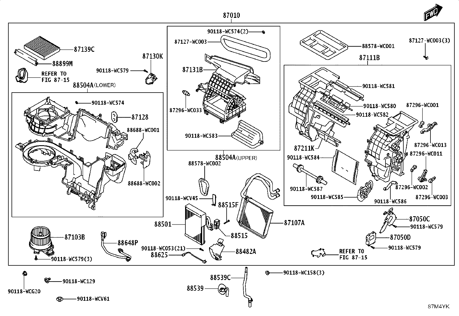 87103-WC035 MOTOR SUB-ASSY, BLOWER W/FAN product image