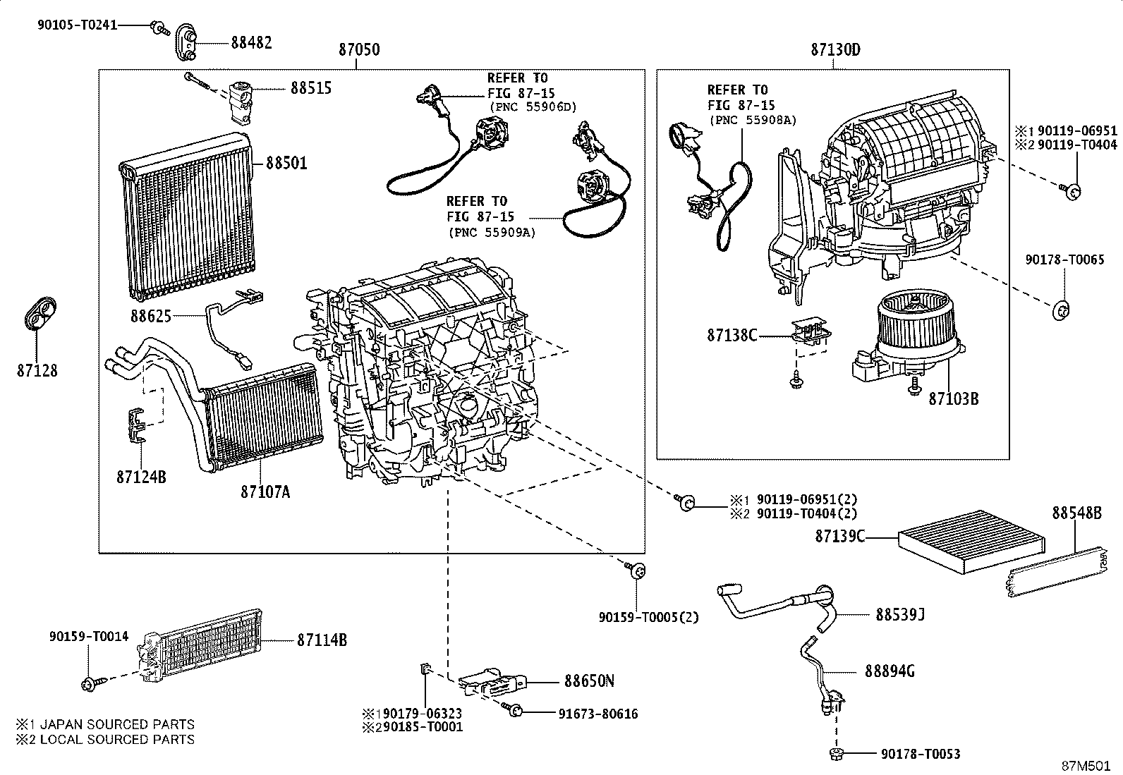 88515-0K720 VALVE, COOLER EXPANSION product image