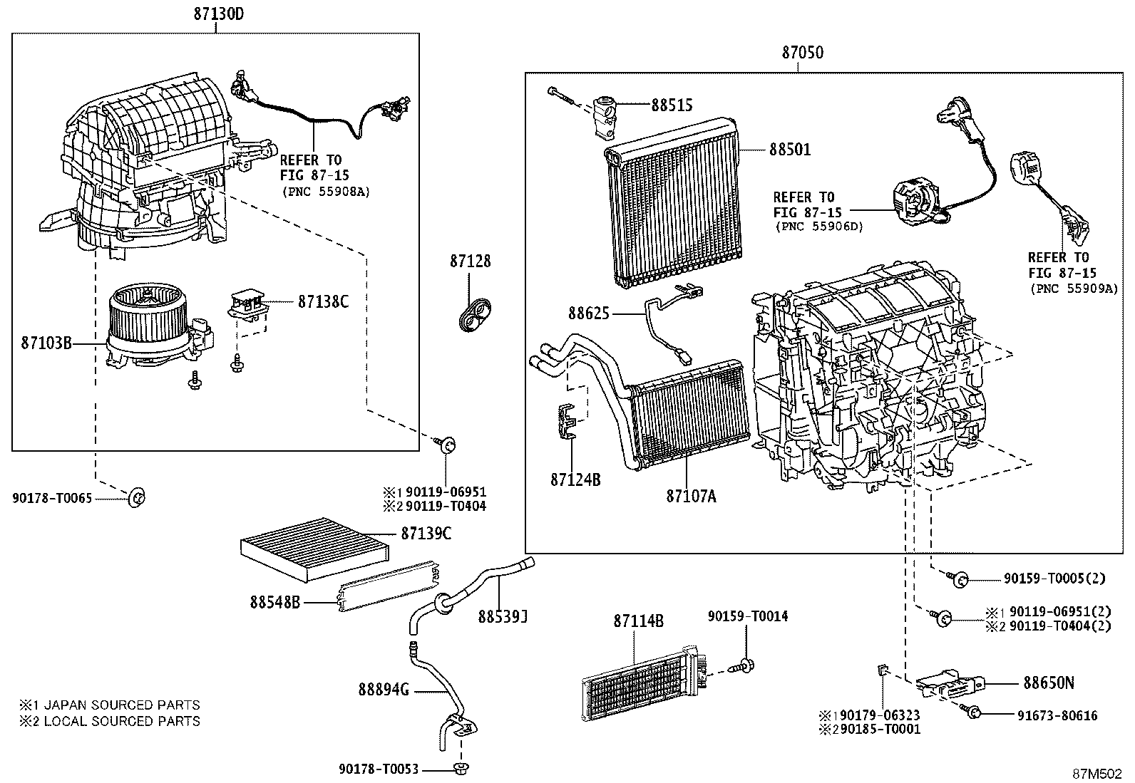 88515-0K720 VALVE, COOLER EXPANSION product image