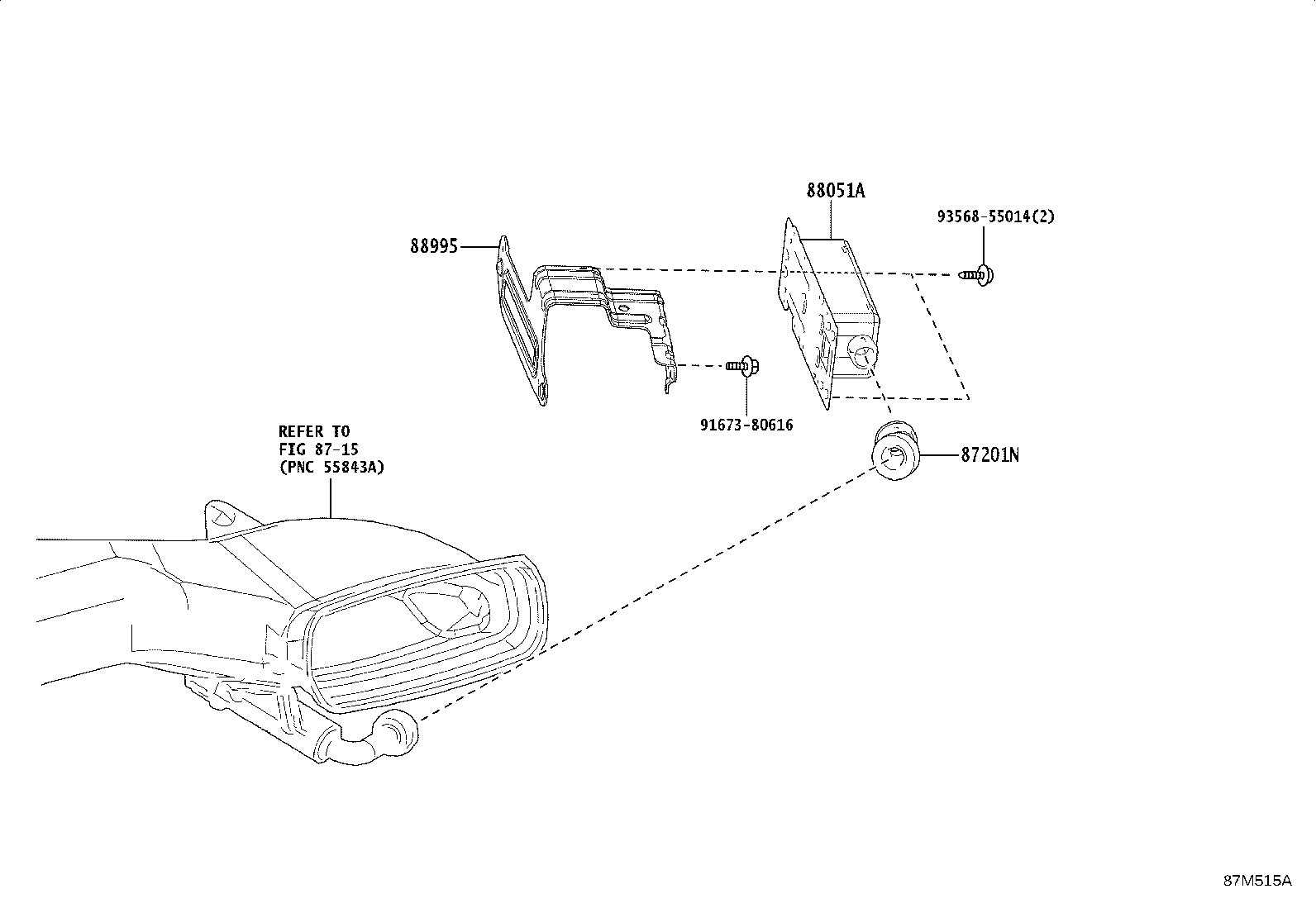 55848-42060 DUCT SUB-ASSY, AIR product image