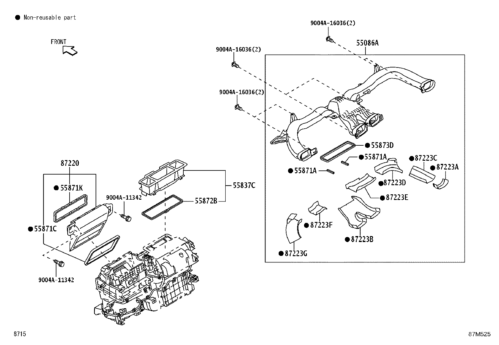 55907-BZ130 CABLE SUB-ASSY, TEMPERATURE DAMPER CONTROL product image
