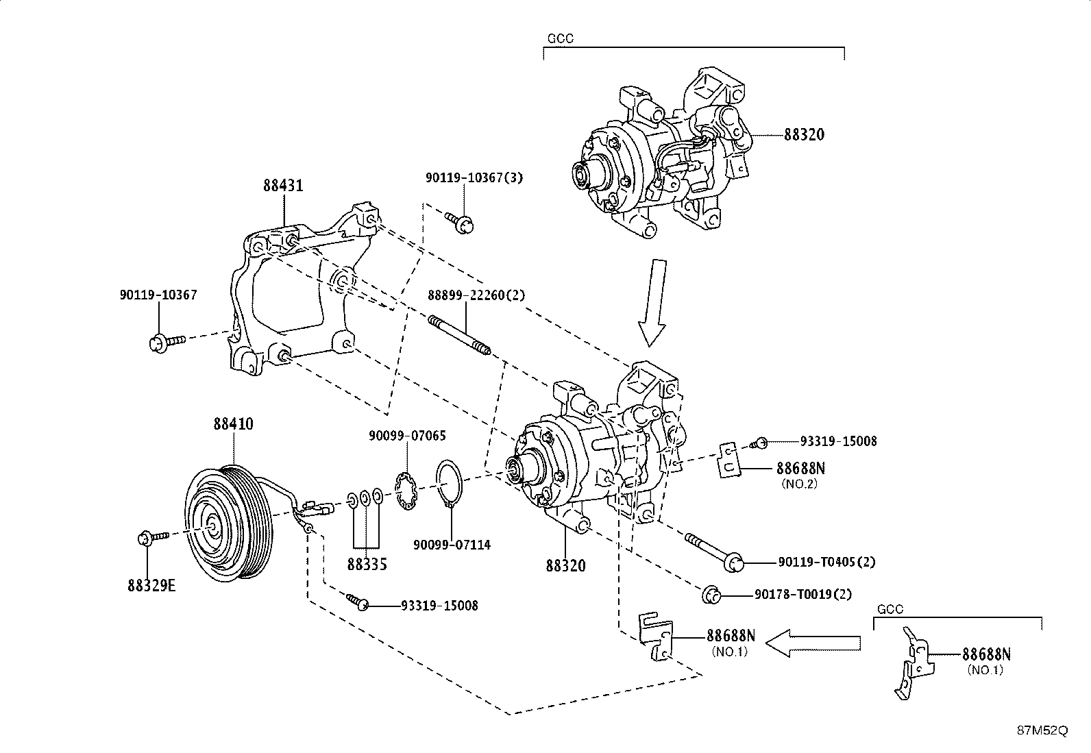 88320-0K780 COMPRESSOR ASSY, COOLER product image