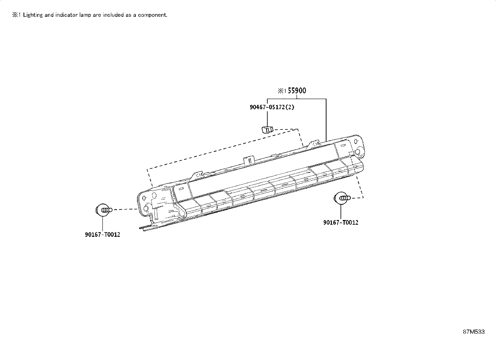 58861-KK080 DUCT, CONSOLE BOX, NO.1 product image
