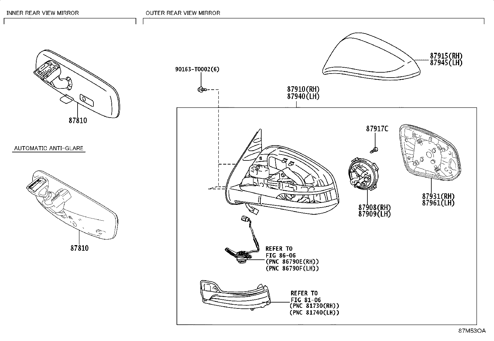 87908-F0390 ACTUATOR ASSY, OUTER MIRROR, RH product image