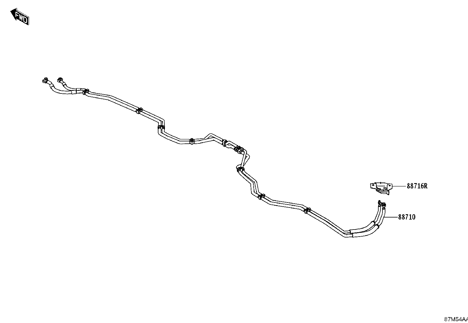 88706-WC005 PIPE SUB-ASSY, LIQUID product image