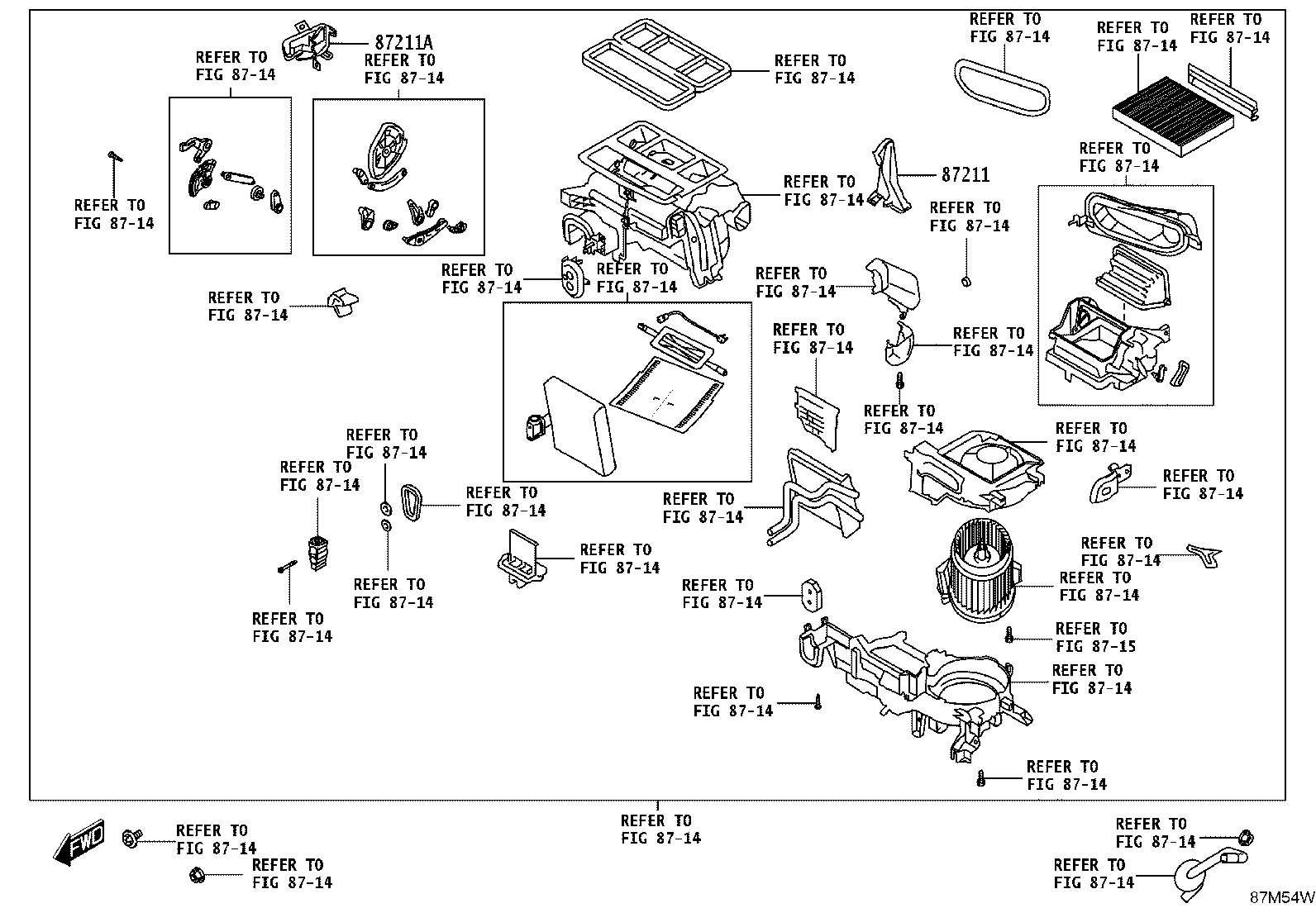 55870-WC008 DUCT SUB-ASSY, HEATER TO REGISTER, NO.2 product image