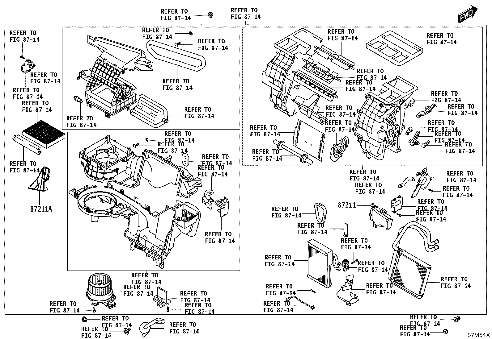 55870-WC008 DUCT SUB-ASSY, HEATER TO REGISTER, NO.2 product image