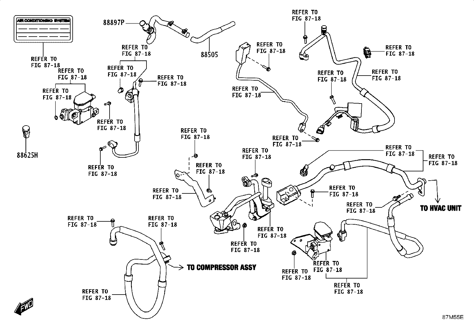 58862-WC008 DUCT, AIR, REAR NO.2 product image