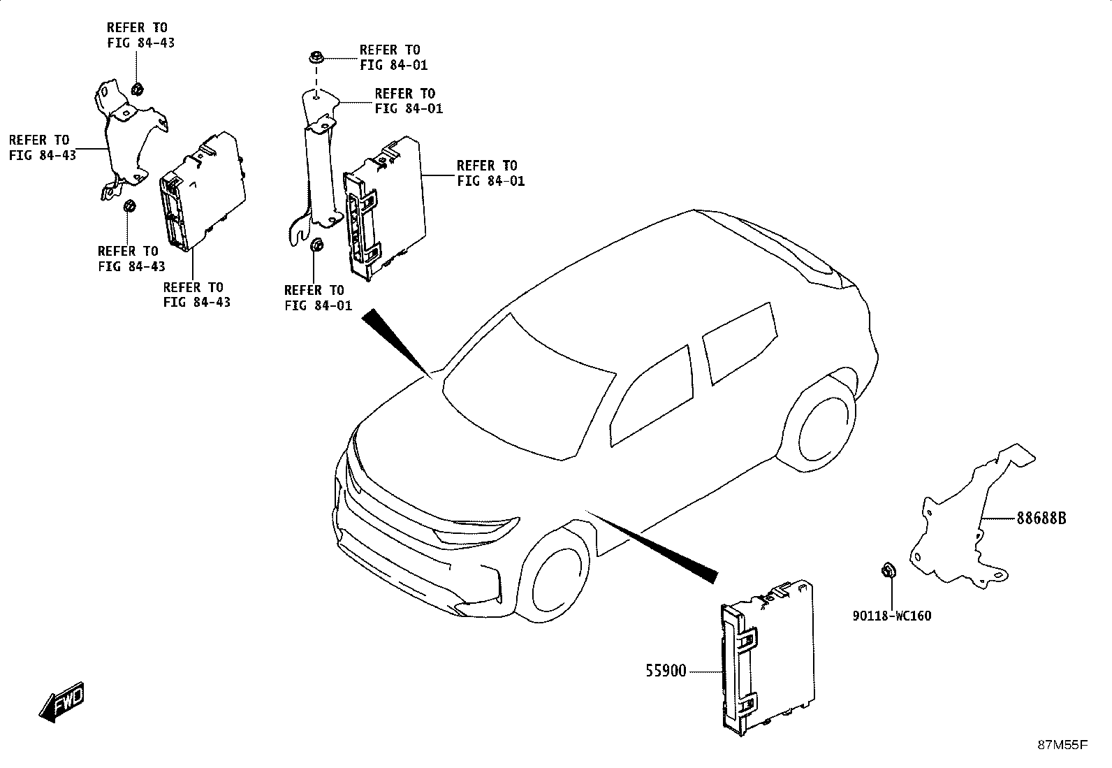58862-WC008 DUCT, AIR, REAR NO.2 product image