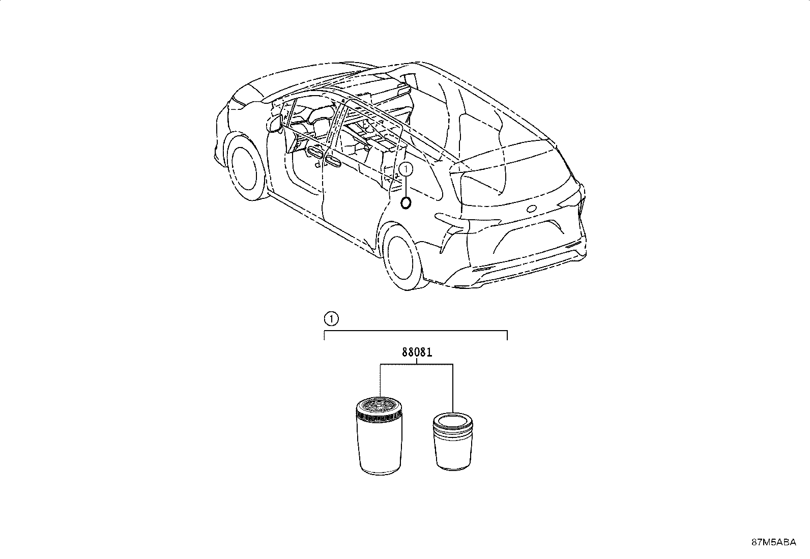 88081-YY010 Toyota Reference Part product image