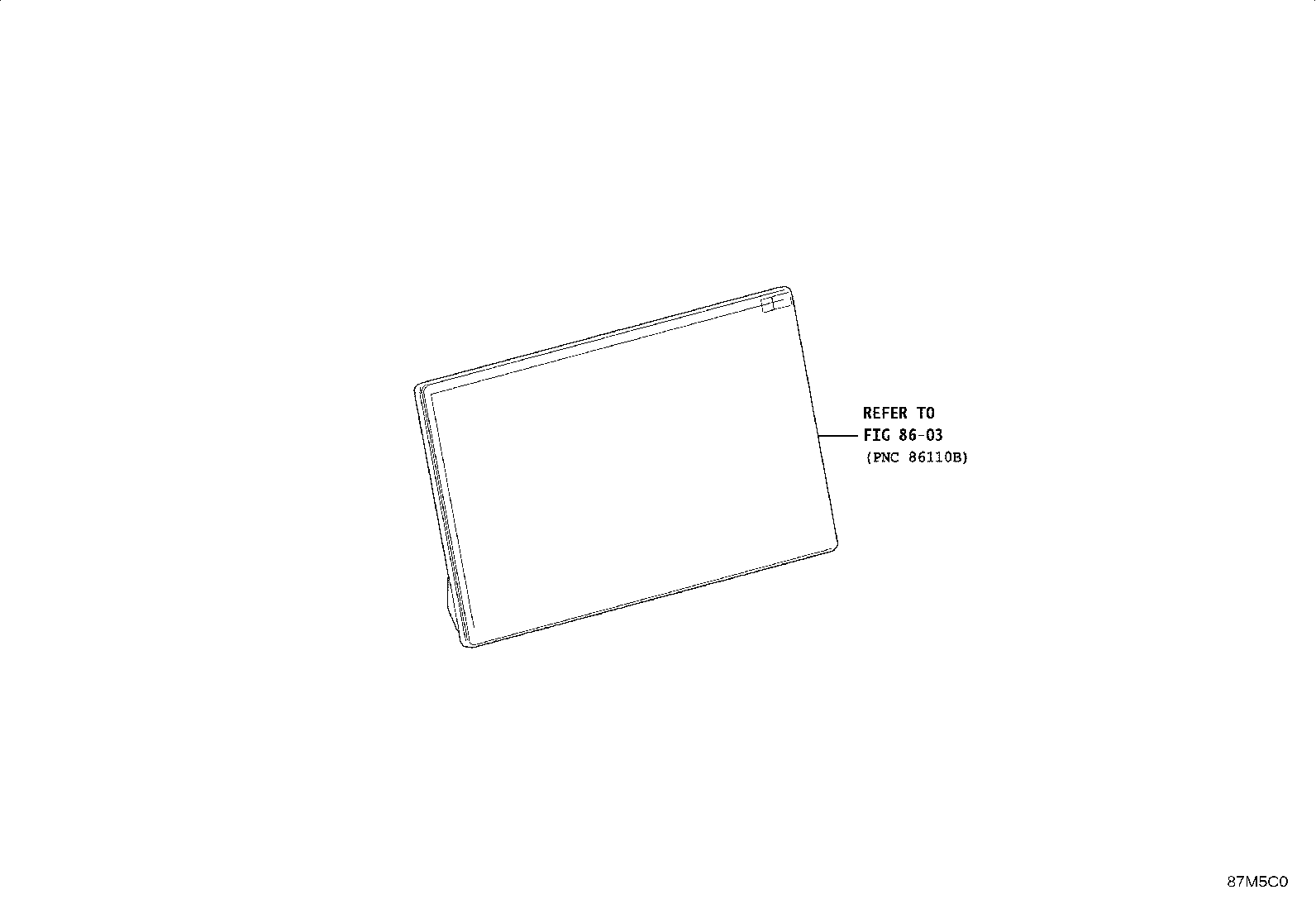 87201-YL080 DUCT SUB-ASSY, AIR, NO.2 product image