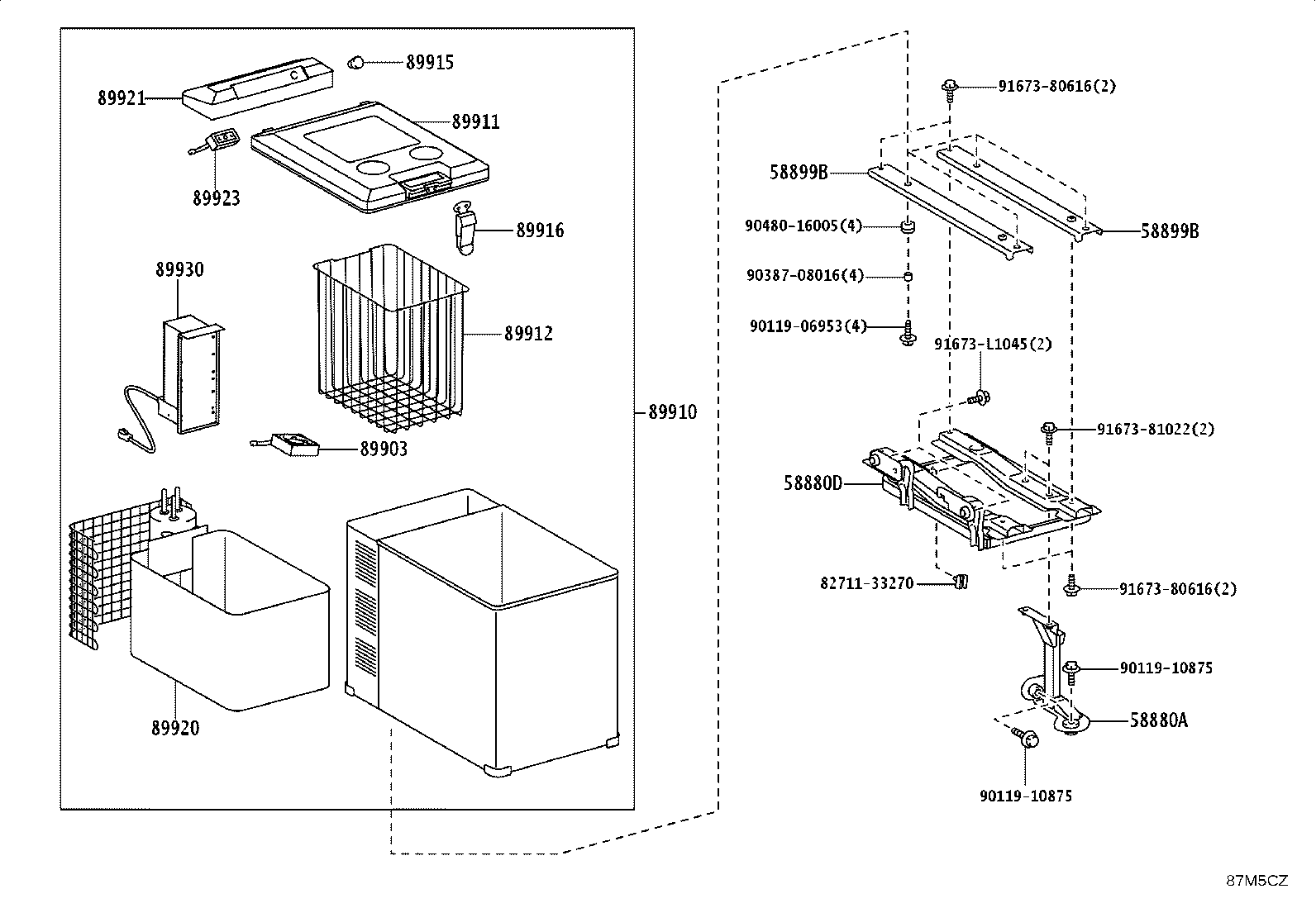 88515-36010 VALVE, COOLER EXPANSION product image