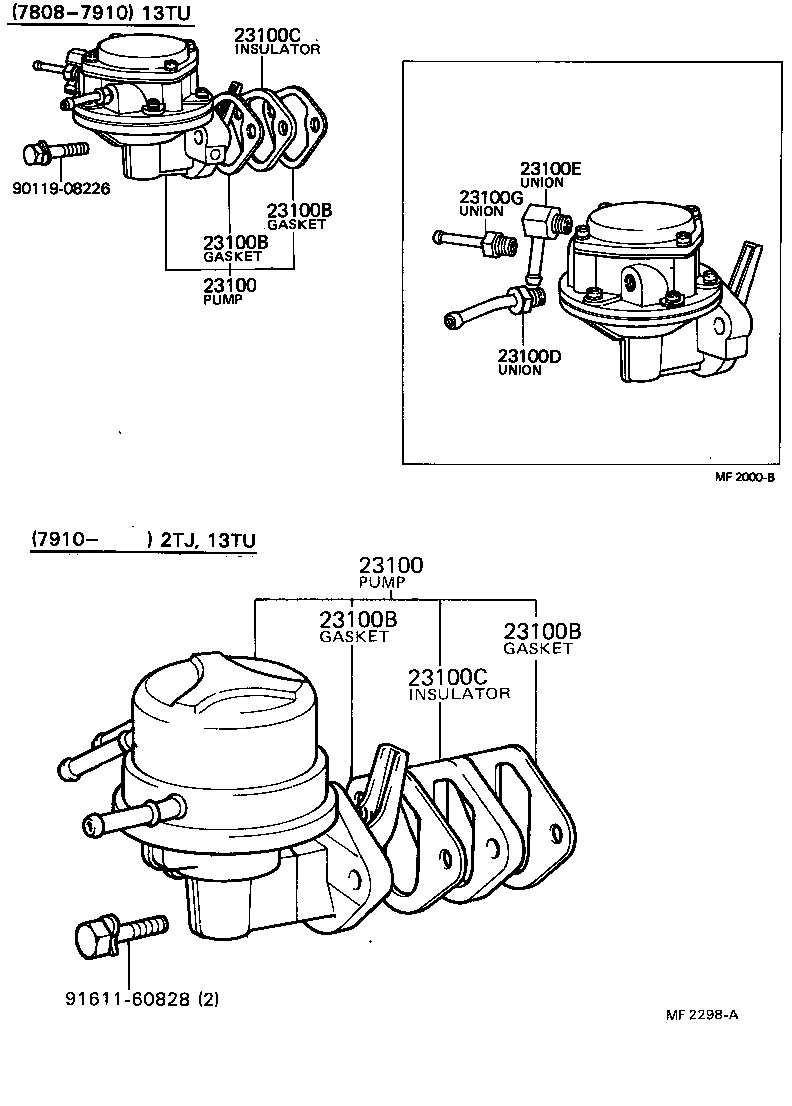 23100-29185 PUMP ASSY, FUEL product image