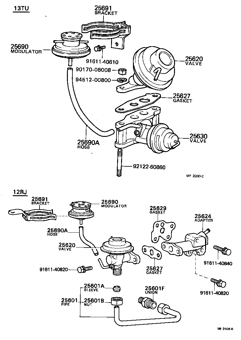 25620-31040 VALVE ASSY, EGR product image