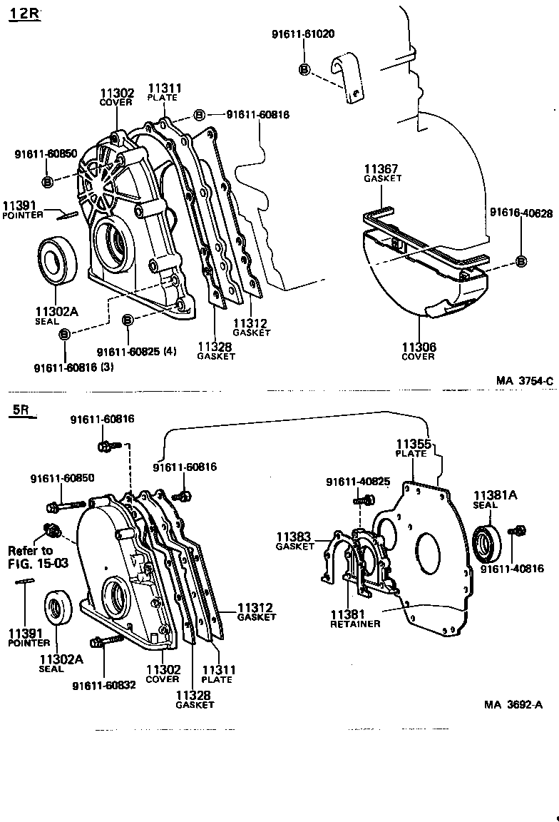 11301-56041 CASE SUB-ASSY, TIMING GEAR product image