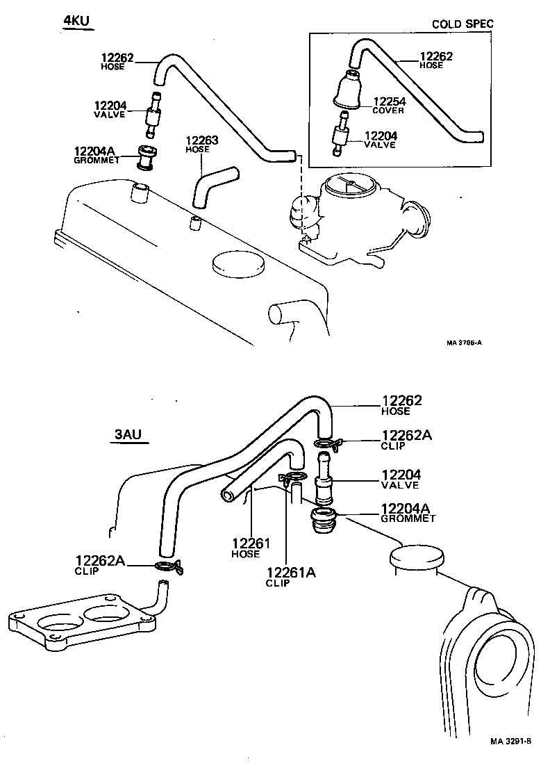 12261-88260 HOSE, VENTILATION, NO.2 product image