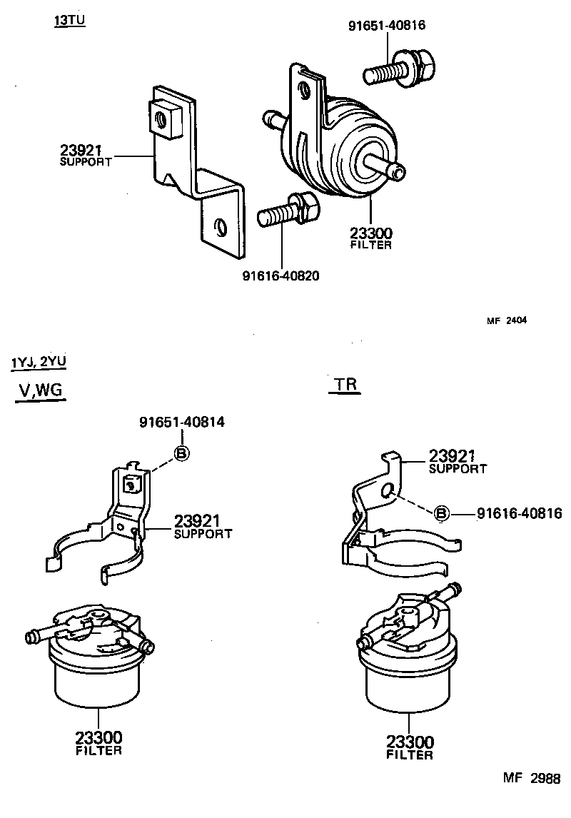 23921-64080 SUPPORT, FUEL FILTER product image