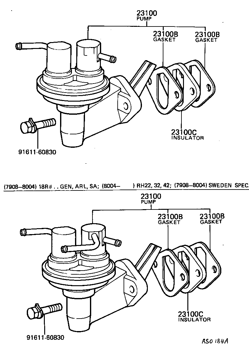 23100-39245 PUMP ASSY, FUEL product image