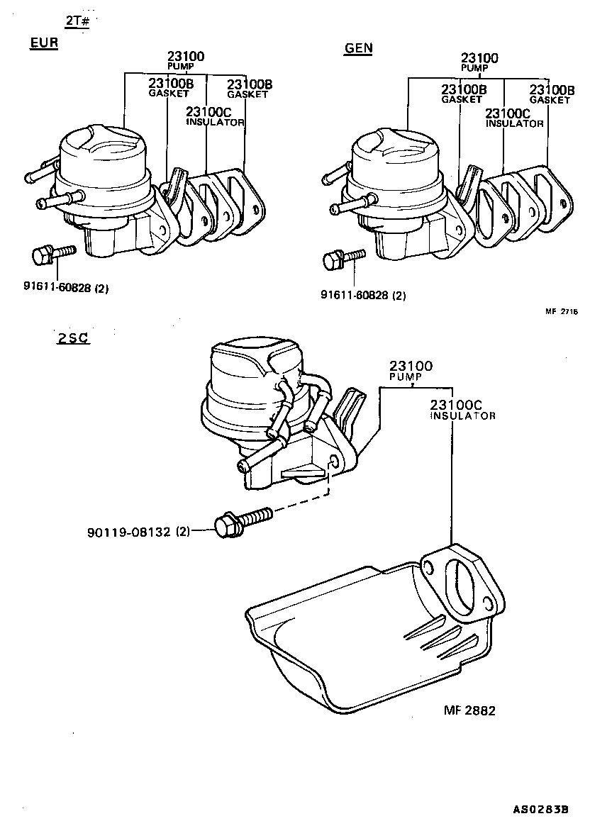 23100-79045 PUMP ASSY, FUEL product image