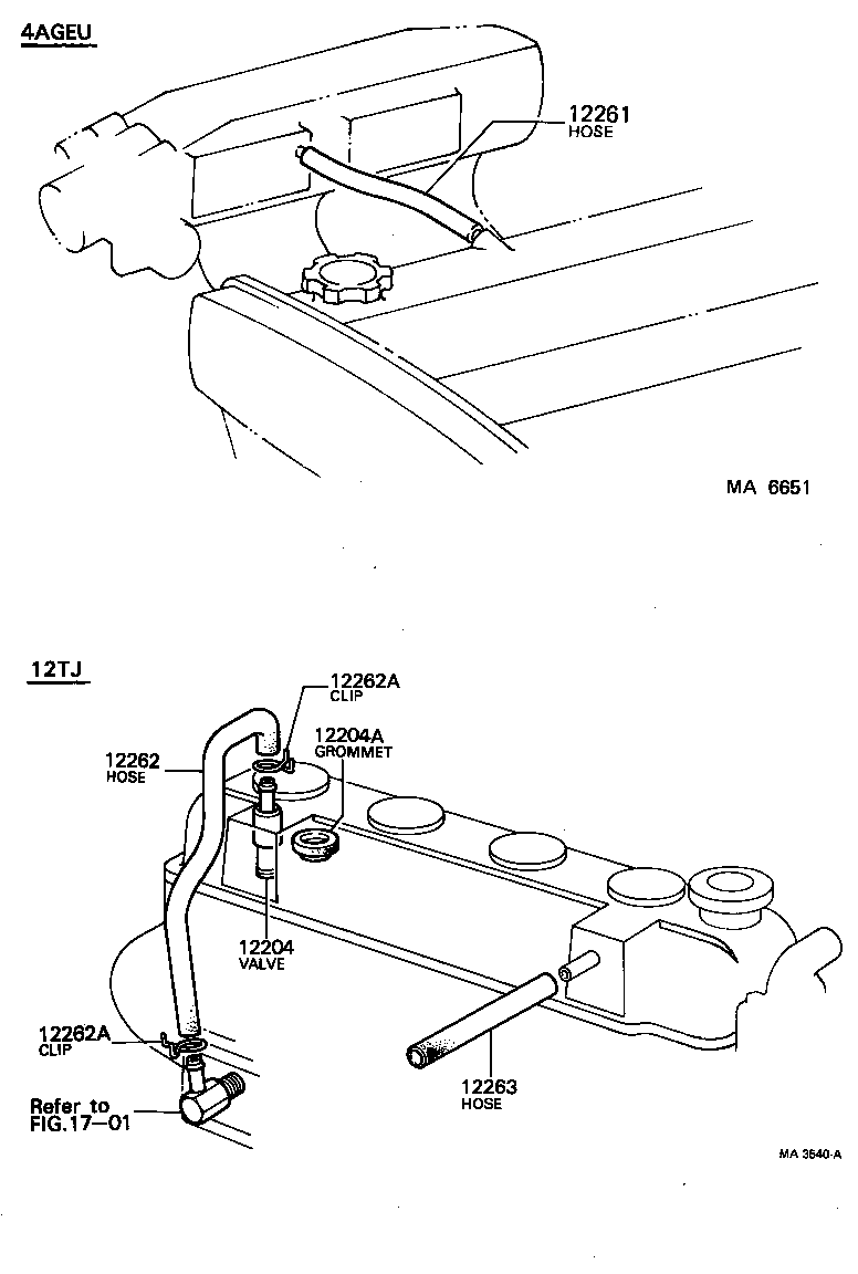 12262-72010 HOSE, VENTILATION, NO.2 product image