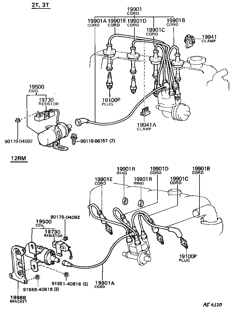 19968-31010 BRACKET, IGNITION COIL product image
