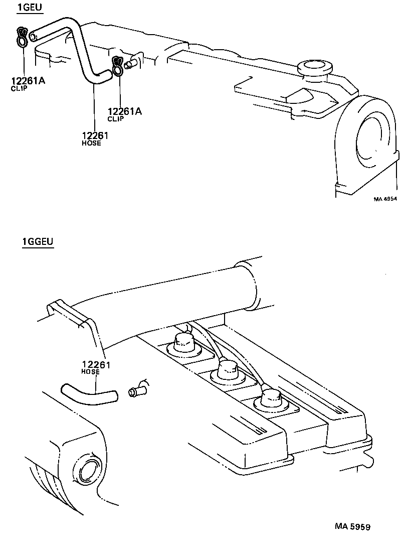 12203-41040 PIPE SUB-ASSY, VENTILATION product image