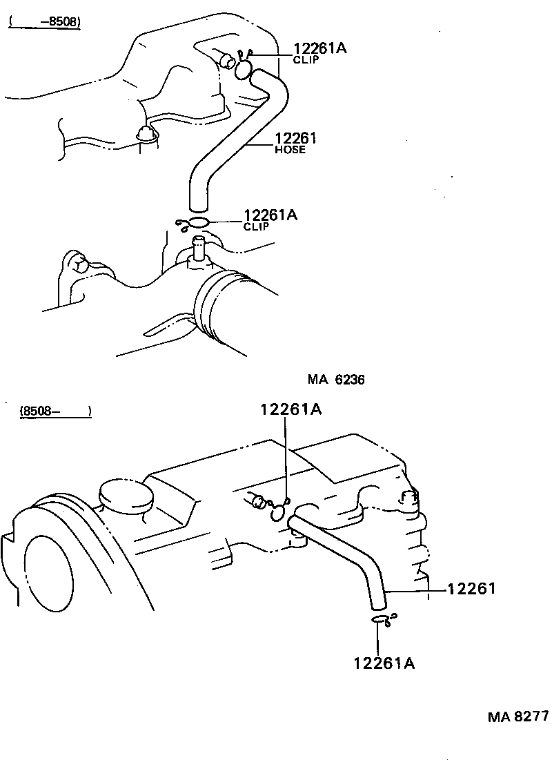 12262-26011 HOSE, VENTILATION, NO.3 product image