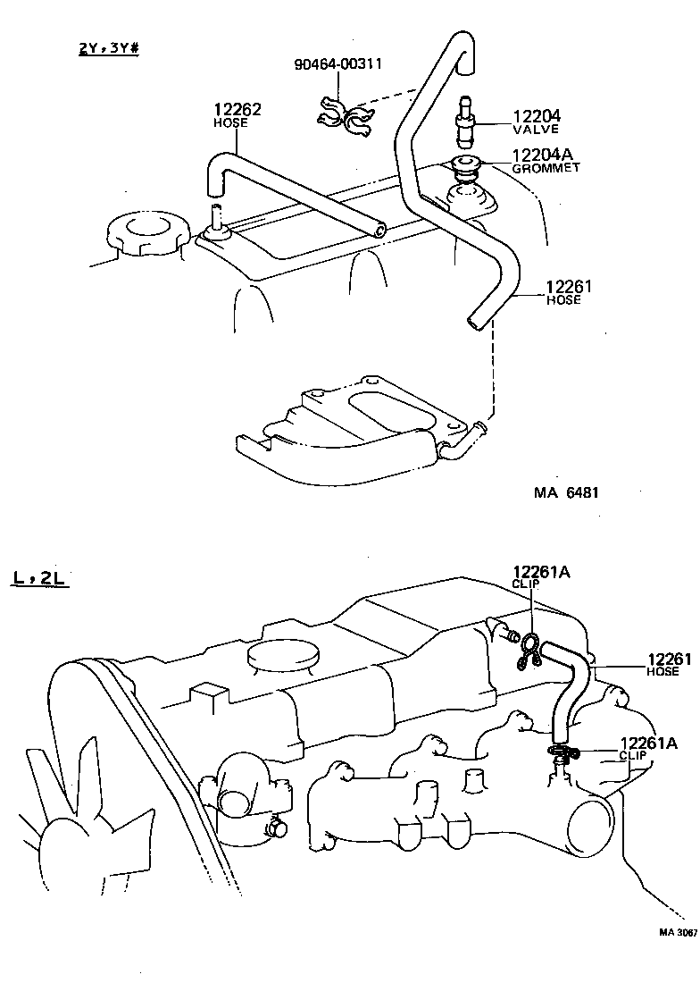 12261-54050 HOSE, VENTILATION product image