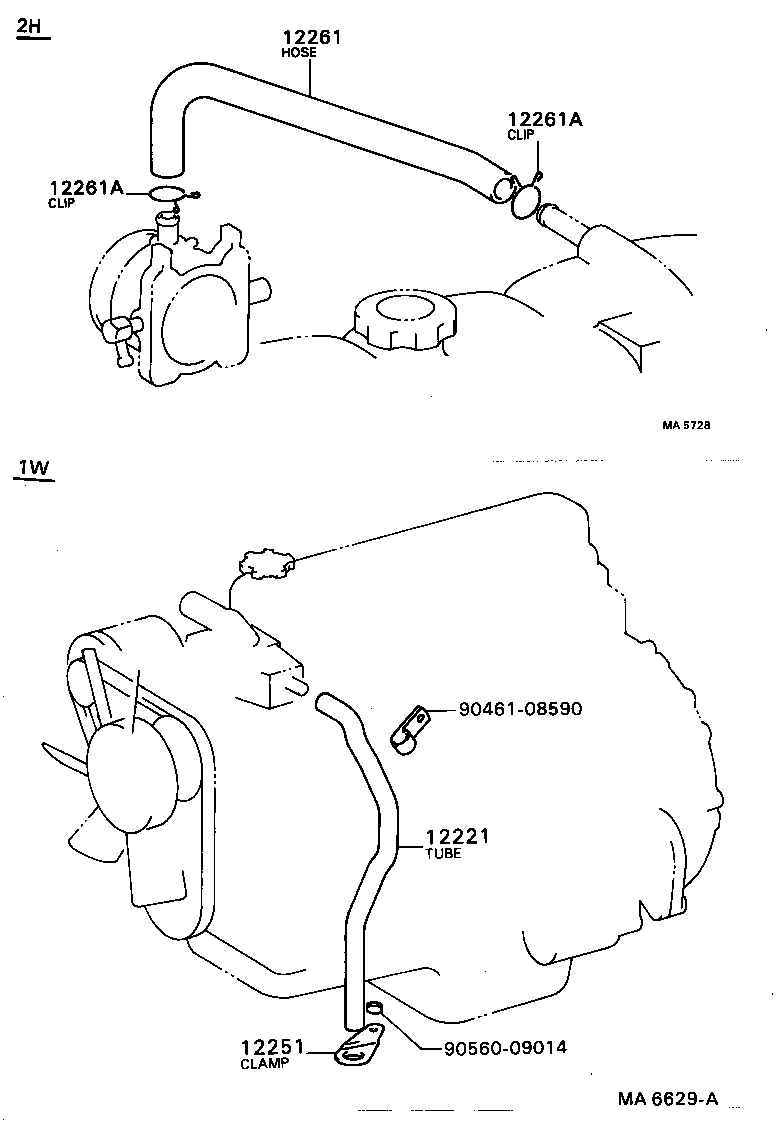 12251-48020 CLAMP, VENTILATION TUBE product image