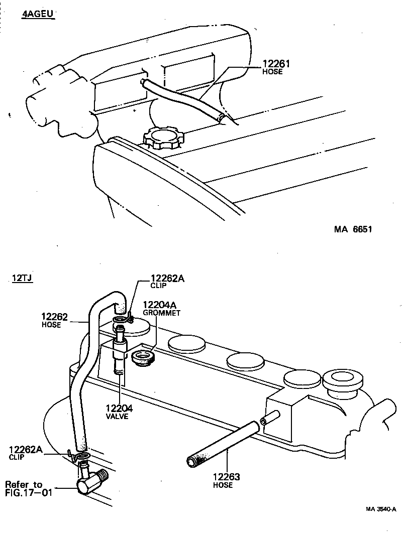 12261-88270 HOSE, VENTILATION, NO.3 product image
