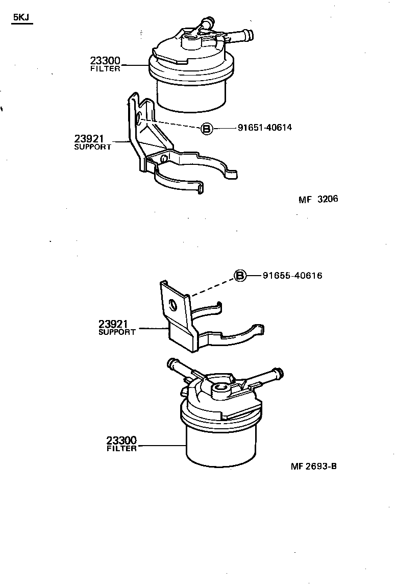 90929-01006 SUPPORT, FUEL FILTER product image