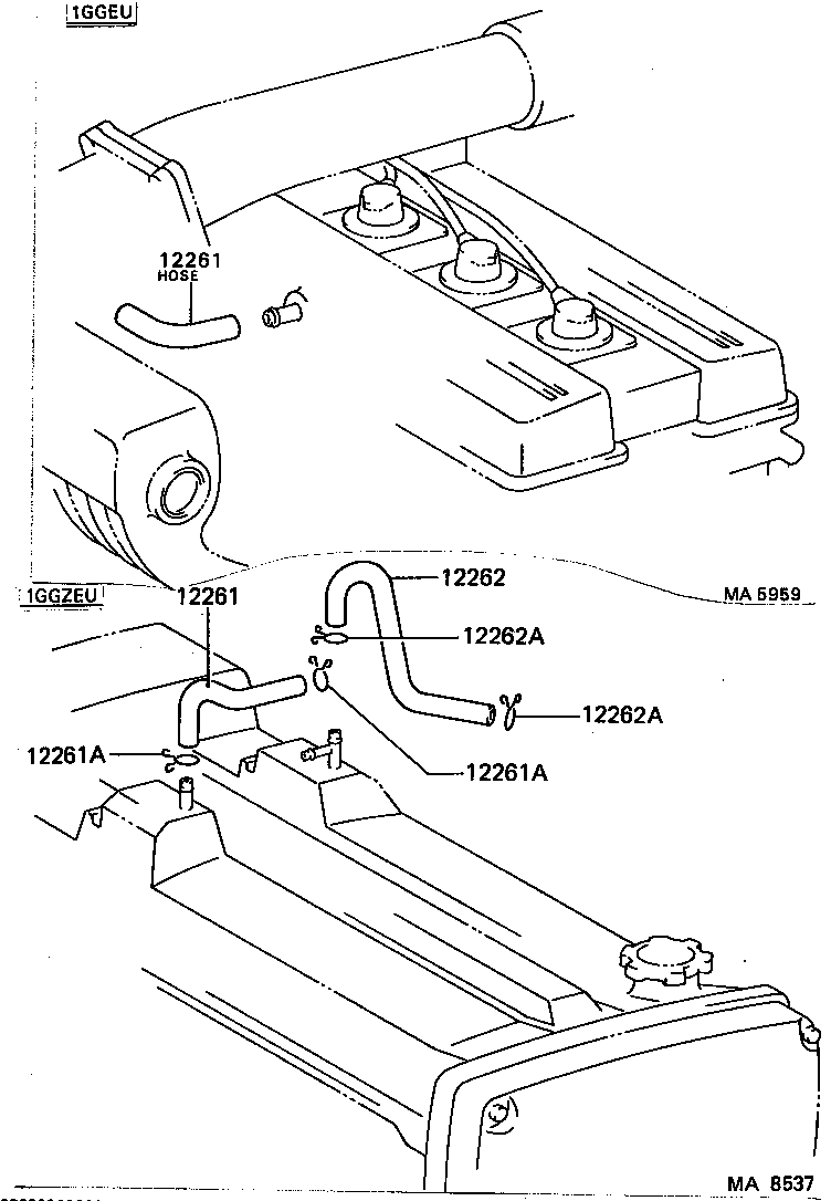 12262-70010 HOSE, VENTILATION, NO.2 product image