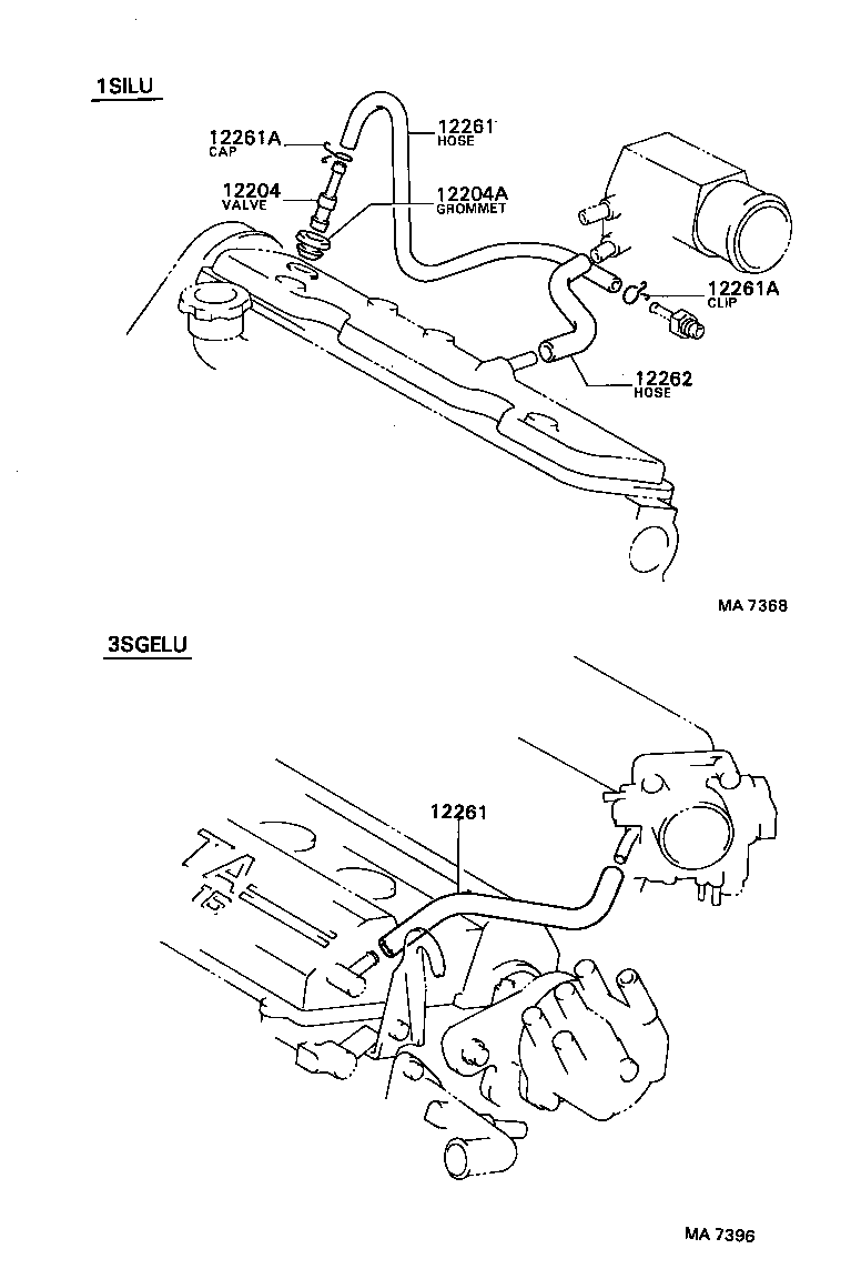 12261-88360 HOSE, VENTILATION product image