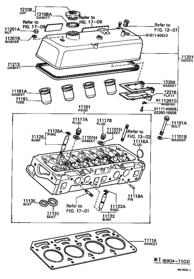 90116-08064 BOLT, STUD(FOR HEAD TO VALVE ROCKER HOUSING) product image
