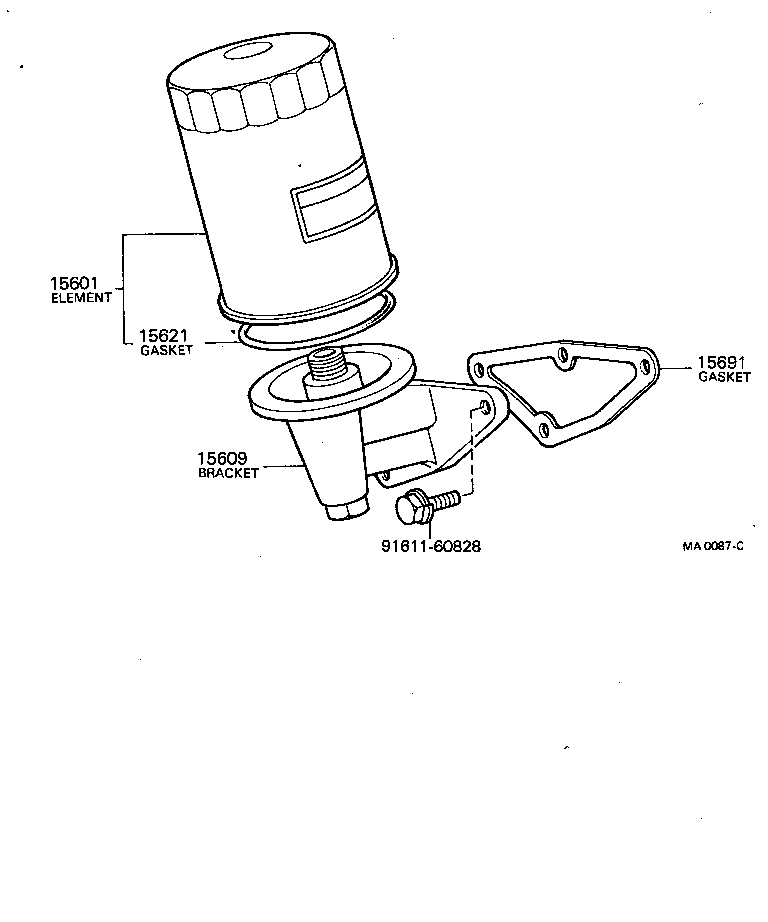 15691-31010 GASKET, OIL FILTER product image