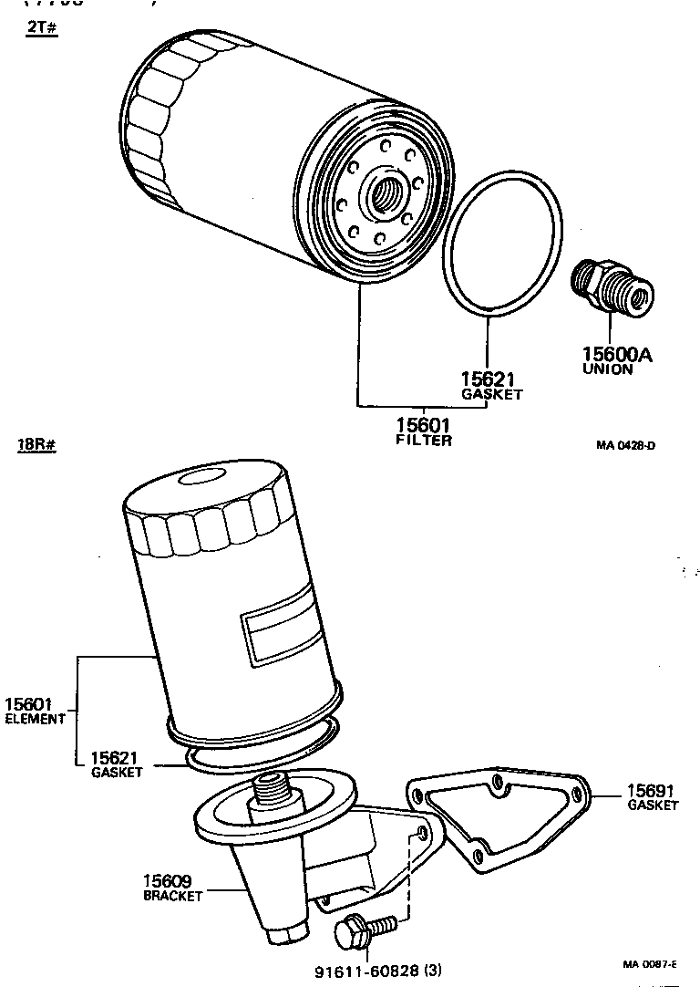 15609-31030 BRACKET SUB-ASSY, OIL FILTER product image