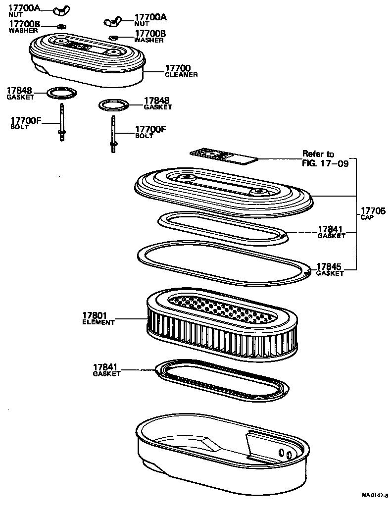17700-24280 CLEANER ASSY, AIR product image